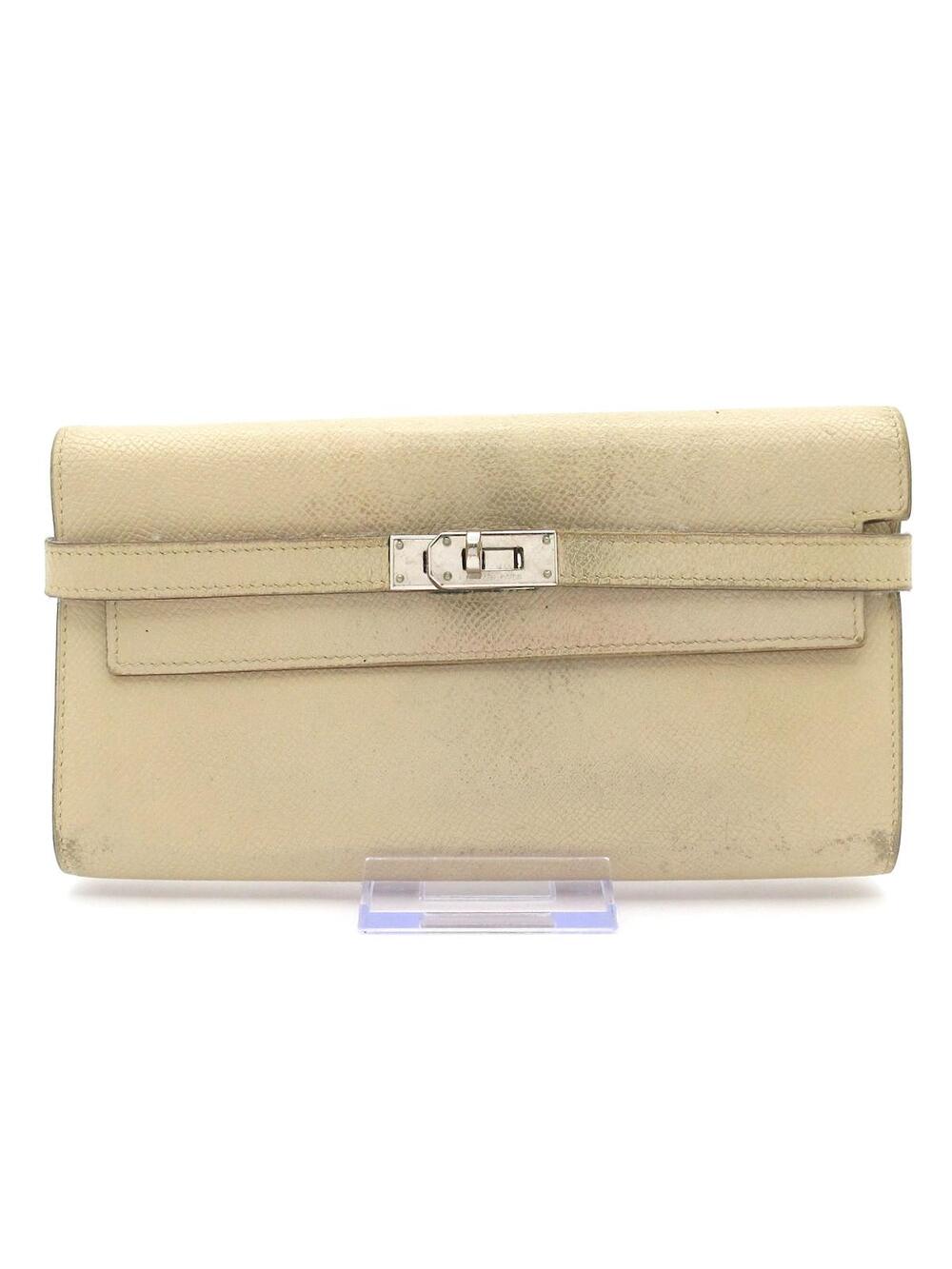 Hermes Kelly Wallet Long Tourterelle #366429H10B